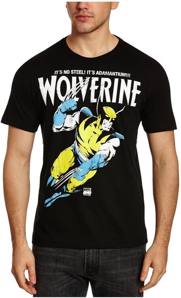 Logoshirt T-Shirt Wolverine - Marvel - Adamantium schwarz, XL