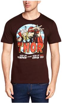 Logoshirt Herrenshirt Thor - Marvel braun