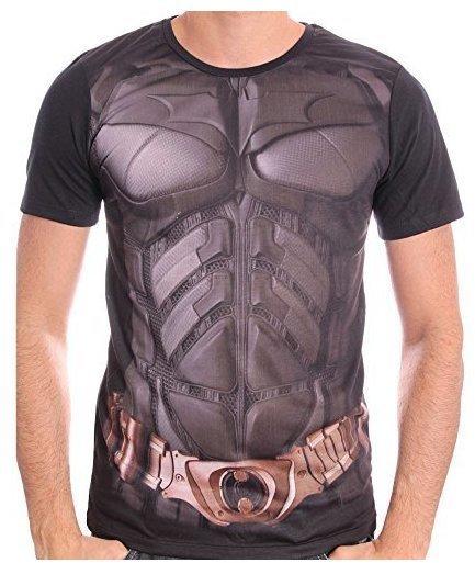 Batman T-Shirt Costume schwarz XXL
