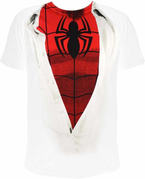 NBG Spiderman SUIT T-Shirt - Weiss/Rot - Größe XL