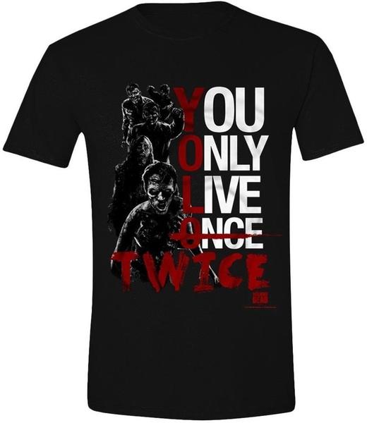 Trademark Products Ltd The Walking Dead Youonlylivetwice T-Shirt L