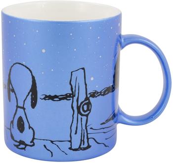 United Labels Peanuts - Tasse "Snoopy & Schröder" metallic, blau