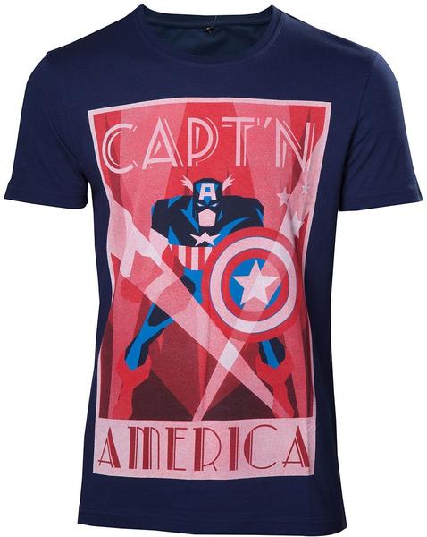 Flashpoint Marvel T-Shirt -XXL- Captain America, blau