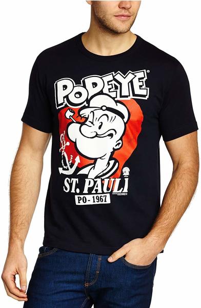 LOGOSHIRT T-Shirt Popeye der Seemann - St Pauli blau, S