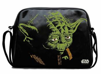 Logoshirt Star Wars Yoda Shoulder Bag black/green