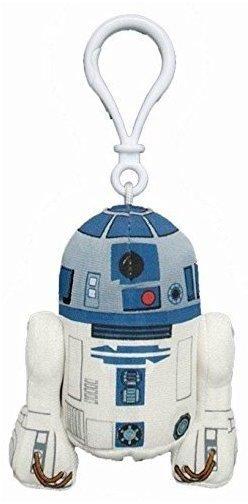 Jazwares Star Wars - Mini Plüschfiguren mit Sound & Anhänger - R2-D2, 10 cm (00243J)