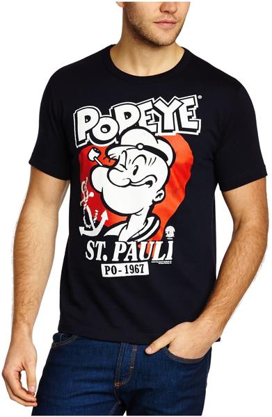 LOGOSHIRT T-shirt Popeye der Seemann - St Pauli Herren Blau