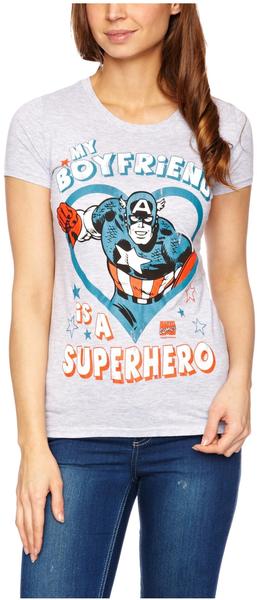 Logoshirt T-Shirt Captain America - Marvel grau