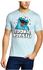 LOGOSHIRT T-Shirt Krümelmonster - Sesamstrasse hellblau Größe M