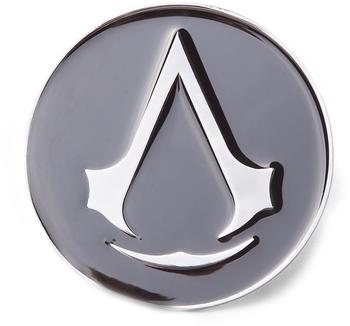 Bioworld Assassins Creed Gürtelschnalle Logo rund, grau