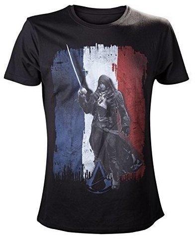 Bioworld Assassins Creed: Unity - Tricolore - T-Shirt, Größe S, schwarz, S