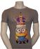 NBG Minions T-Shirt, King Bob mit Krone, grau, Gr. XL