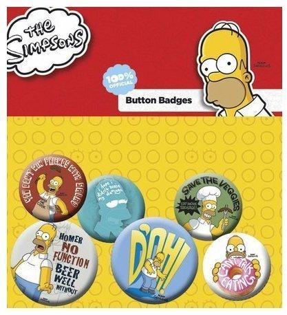 GB eye Die Simpsons Homer Badge Pack