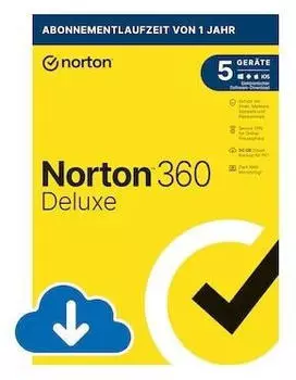 NortonLifeLock 360 Deluxe 2024 (5 Geräte) (1 Jahr)