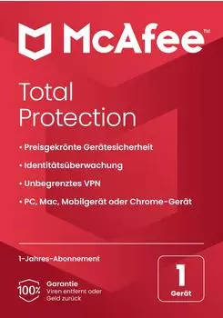 McAfee Total Protection 2025 (1 Gerät) (1 Jahr)