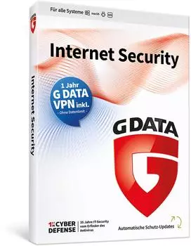G Data Internet Security + VPN Sonderedition Jahreslizenz, 3 Lizenzen (C2002BOX1203VPN)