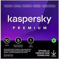 Kaspersky KL1047GDKFS, Kaspersky Lab Premium, 10 User, 1 Jahr, ESD...