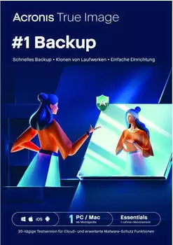 Acronis True Image 2026 Essentials, 1 Gerät / 1 Jahr