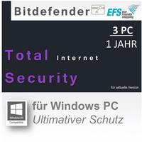 Bitdefender Total Security Multi-Device 2016 3 User ESD DE Win