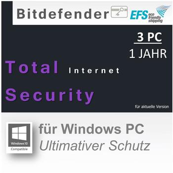 Bitdefender Total Security Multi-Device 2016 3 User ESD DE Win