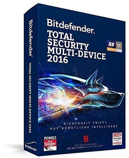 Bitdefender Total Security Multi-Device 2016 5 Geräte ESD DE Win Mac Android