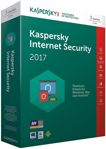 Kaspersky Internet Security 2017 (3 Geräte) (1 Jahr) (DE) (Box)