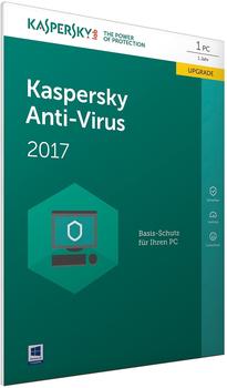 Kaspersky Anti-Virus 2017 Upgrade (1 Gerät) (1 Jahr) (DE) (FFP)