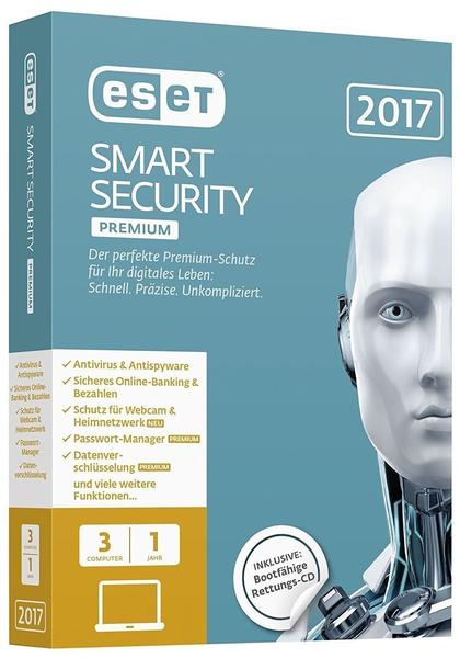 ESET Smart Security Premium 2017 3 User DE Win