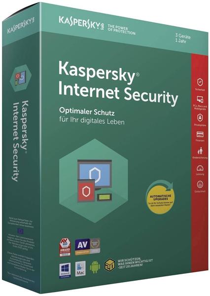 Kaspersky Internet Security 2018 (3 Geräte) (1 Jahr) (Box)