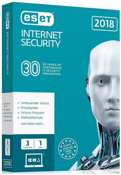 ESET Internet Security 2018 (3 Geräte) (1 Jahr) (Box)