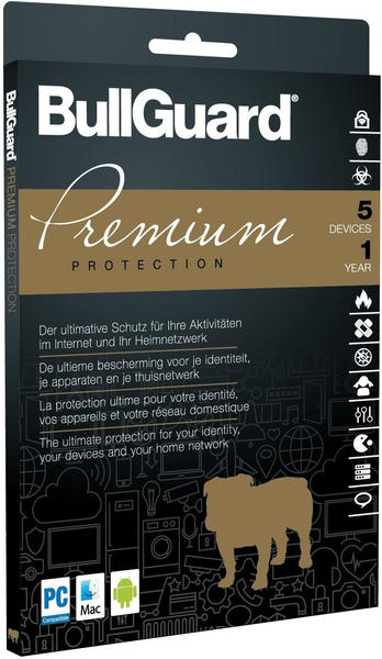 BullGuard Premium Protection 2018 (5 Geräte) (1 Jahr)
