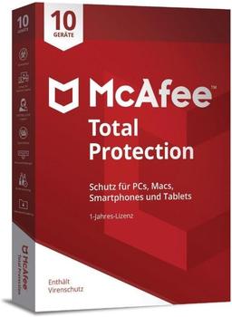McAfee Total Protection 2018 10 Geräte12 Monate Win/Mac/Lin/Android/iOS, Deutsch (P16297-03)