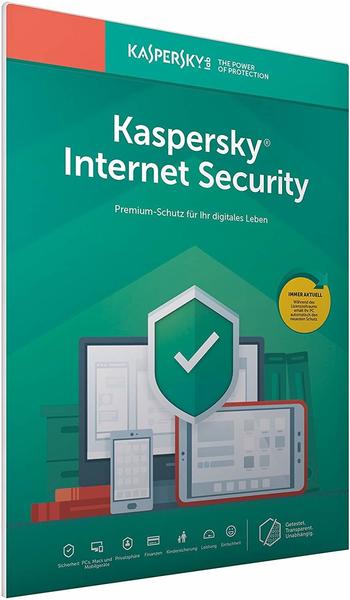 Kaspersky Internet Security 2019 + Android Security (1+1 Geräte) (1 Jahr) (FFP)