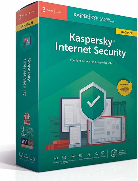 Kaspersky Internet Security 2019 Upgrade (3 Geräte) (1 Jahr) (PKC)