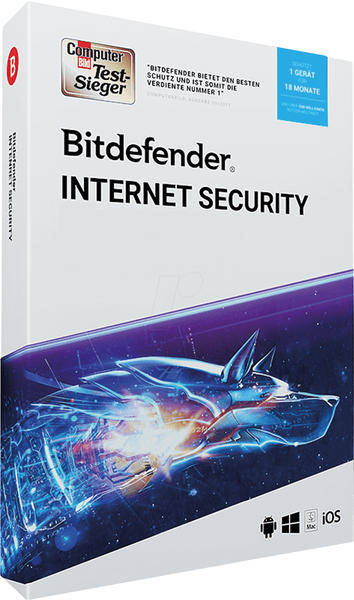 Bitdefender Internet Security 2019 (1 Gerät) (1,5 Jahr)