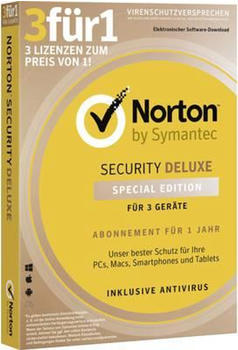 NortonLifeLock Norton Security Deluxe 3.0 3 Geräte DE Win Mac Android iOS