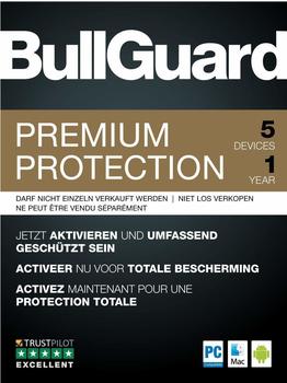 BullGuard Premium Protection 2019 5 Geräte DE Win Mac Android