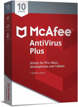 McAfee AntiVirus Plus 2019 10 Geräte PKC DE Win Mac Android iOS