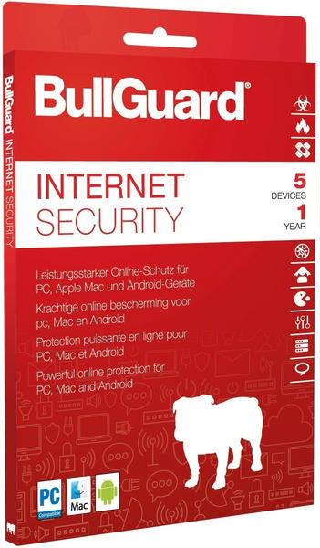 BullGuard Internet Security 2020 5 Geräte ESD DE Win Mac Android