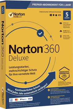 NortonLifeLock Norton 360 Deluxe (5 Geräte) (1 Jahr)