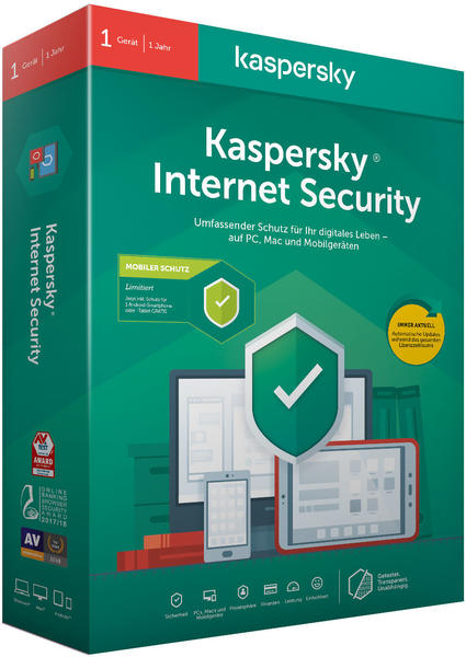 Kaspersky Lab Internet Security 2020 1 Gerät PKC Android
