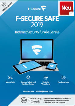 F-Secure SAFE 2019 (3 Geräte) (2 Jahre) (PKC)