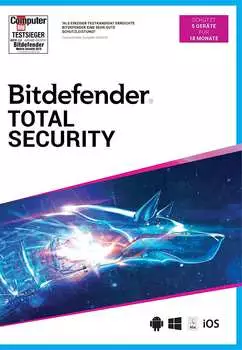 Bitdefender Total Security 2021 5 Geräte 18 Monate