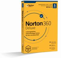 NORTON 21405824, NORTON 360 DELUX - Norton 360 Deluxe f&uuml;r 5 PCs, Mac, Android,...