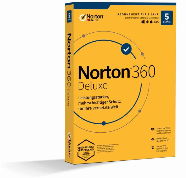NortonLifeLock Norton 360 2020 Deluxe (5 Geräte) (1 Jahr) (Box)