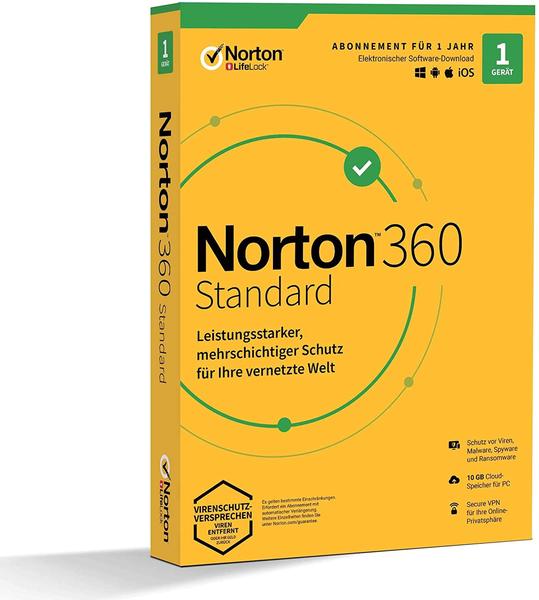 NortonLifeLock Norton 360 2020 Standard (1 Gerät) (1 Jahr) (Box)