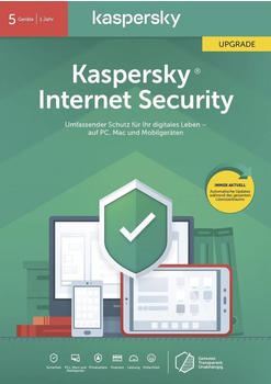 Kaspersky Internet Security 2020 Upgrade (5 Geräte) (1 Jahr) (Box)