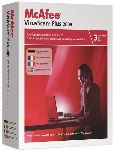 McAfee VirusScan Plus 2009 Upgrade (3 User) (DE) (Win)