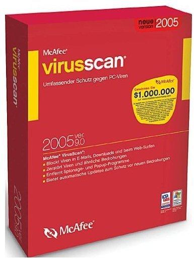 MCAFEE VirusScan Home 9.0 Upgrade englisch