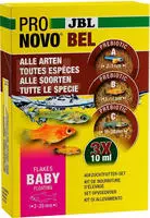 Fischfutter Pronovo Bel Flakes Baby Aufzuchtfutter-set 3 X 10 Ml Fischfutter - Jbl